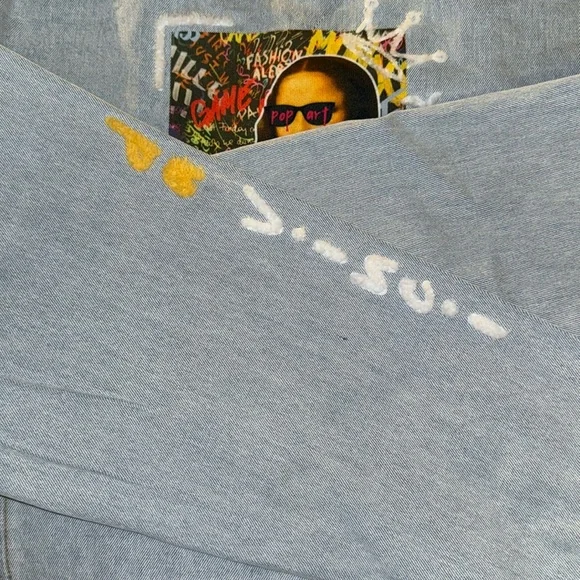 NWT • Trio Urban • Mona Lisa Heart Denim Crop Jacket • 200016-DNBLU • S/M • 😍 - Picture 11 of 11